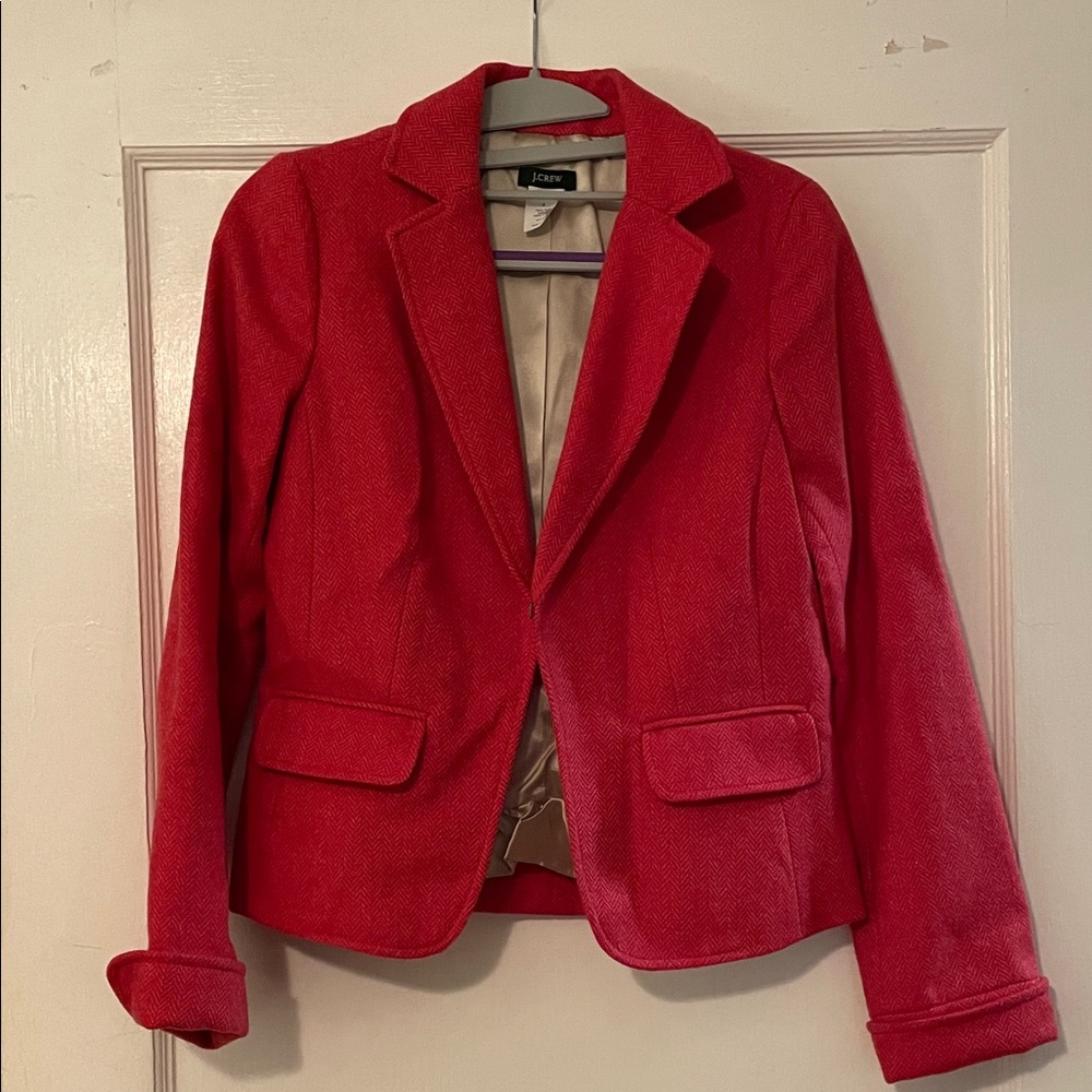 J. Crew Vibrant Red Women's Blazer